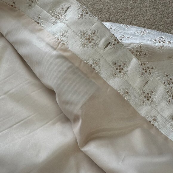 [NEW] Men's Indian Pakistani Sherwani Wedding Suit Cream - Picture 4 of 9